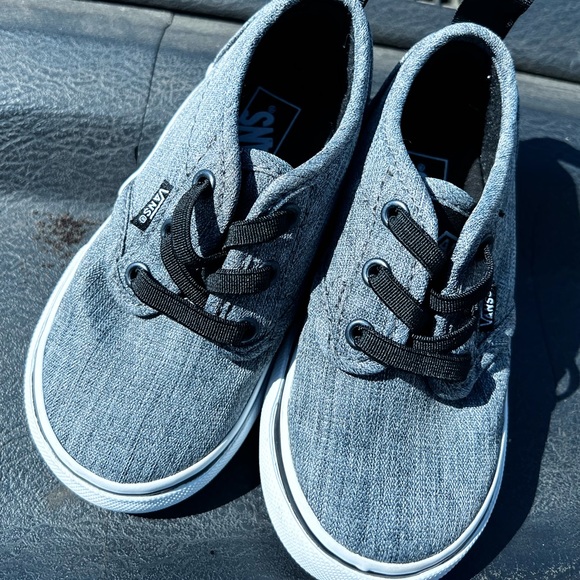 Size 6 Toddler Grey Vans - Picture 2 of 3